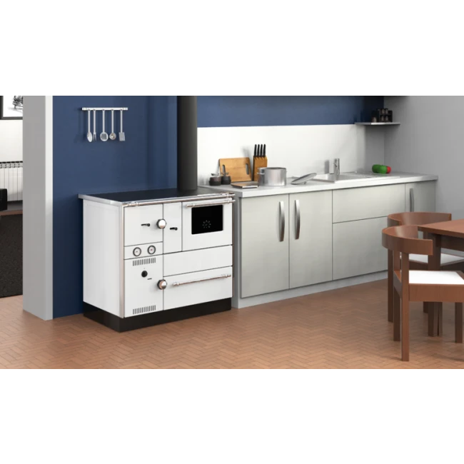 Cuisinière à Bois Alfa 85 G Eco Sortie Droite Blanc 5 Cuisinière à Bois Alfa 85 G Eco Sortie Droite Blanc – Image 5