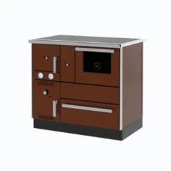 Cuisinière à Bois Bouilleur Alfa Term 27 -Poeleabois Boutique cuisiniere a bois bouilleur alfa term 27 cuisiniere alfa term 27 marron