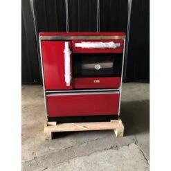 Cuisinière à Bois Royal 720 Plus Eco Rouge Droite - Modèle D'Expo