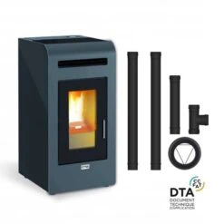 Pack Poêle à Granulés Cayenne + Kit D'installation Sortie Arrière