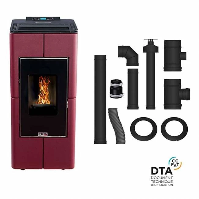 Pack Poêle à Granulés étanche Tendenza + Kit D'installation Ventouse 1 Pack Poêle à Granulés étanche Tendenza + Kit D'installation Ventouse