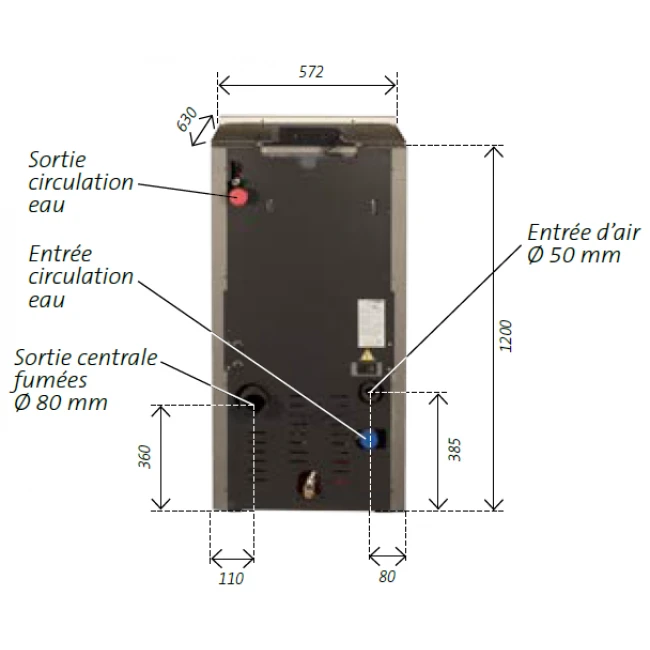 Pack Poêle à Granulés Hydro Baracuda Commo + Kit D'installation Sortie Arrière 8 Pack Poêle à Granulés Hydro Baracuda Commo + Kit D'installation Sortie Arrière – Image 8
