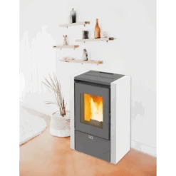Pack Poêle à Granulés Mignon + Kit D'installation Sortie Arrière 10 Pack Poêle à Granulés Mignon + Kit D'installation Sortie Arrière -Poeleabois Boutique pack poele a granules mignon kit d installation sortie arriere large mignon blanc 1