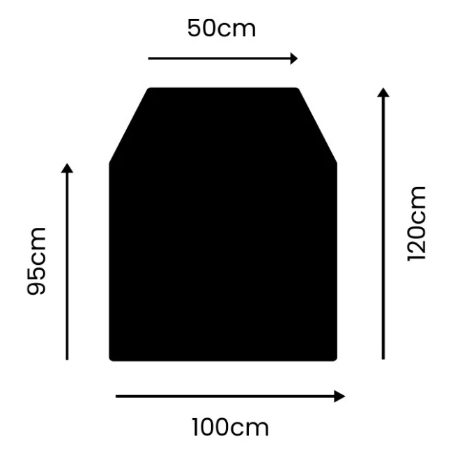 Plaque De Protection Sol 100 X 120 Cm - 2 Angles Coupés 2 Plaque De Protection Sol 100 X 120 Cm - 2 Angles Coupés – Image 2