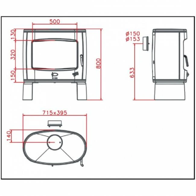 Poêle à Bois Eclipse Godin 3 Poêle à Bois Eclipse Godin – Image 3