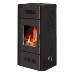 Poêle à Bois Romana - Option Ventilateur -Poeleabois Boutique poele a bois romana option ventilateur poele a bois romana interstoves vue cote 1