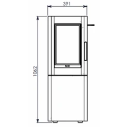 Poêle à Granulés Alfa Noir - Modèle D'Expo -Poeleabois Boutique poele a granules alfa noir modele d expo n 00151 9