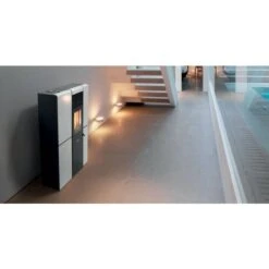 Poêle à Granulés Canalisable Extra Plat Olivia Steel -Poeleabois Boutique poele a granules canalisable extra plat olivia steel olivia steel conf 1