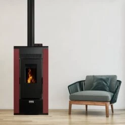 Poêle à Granulés étanche Stella -Poeleabois Boutique poele a granules etanche stella stella bordeau