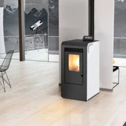 Poele à Granulés Giulia Evo -Poeleabois Boutique poele a granules giulia evo giulia blanc