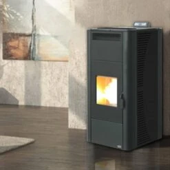 Poêle à Granulés Hydro Saleccia -Poeleabois Boutique poele a granules hydro saleccia vignette saleccia noir 1