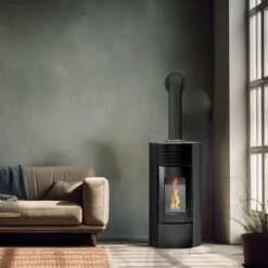 Poêle à Granulés Segreto Plus étanche 11 Poêle à Granulés Segreto Plus étanche -Poeleabois Boutique poele a granules segreto plus etanche segreto noir