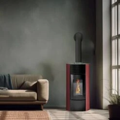 Poêle à Granulés Segreto Plus étanche 13 Poêle à Granulés Segreto Plus étanche -Poeleabois Boutique poele a granules segreto plus etanche segreto rouge