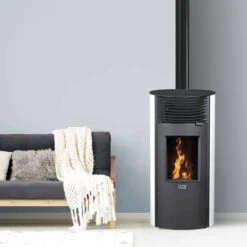 Poêle à Granulés Silencieux étanche Roméo -Poeleabois Boutique poele a granules silencieux etanche romeo romeo blanc
