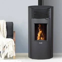 Poêle à Granulés Silencieux étanche Roméo -Poeleabois Boutique poele a granules silencieux etanche romeo vignette romeo noir