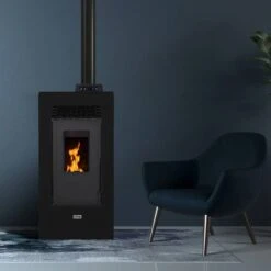 Poêle à Granulés Vulcano SMS -Poeleabois Boutique poele a granules vulcano sms vulcano noir